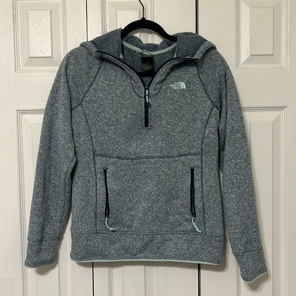 The North Face Hooded Quarter Zip - Gray